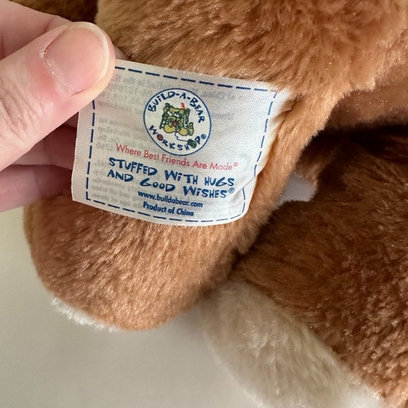 BUILD-A-BEAR Brown Sugar Puppy 15" Plush Stuffed Dog with White Eye Patch - Picture 6 of 8